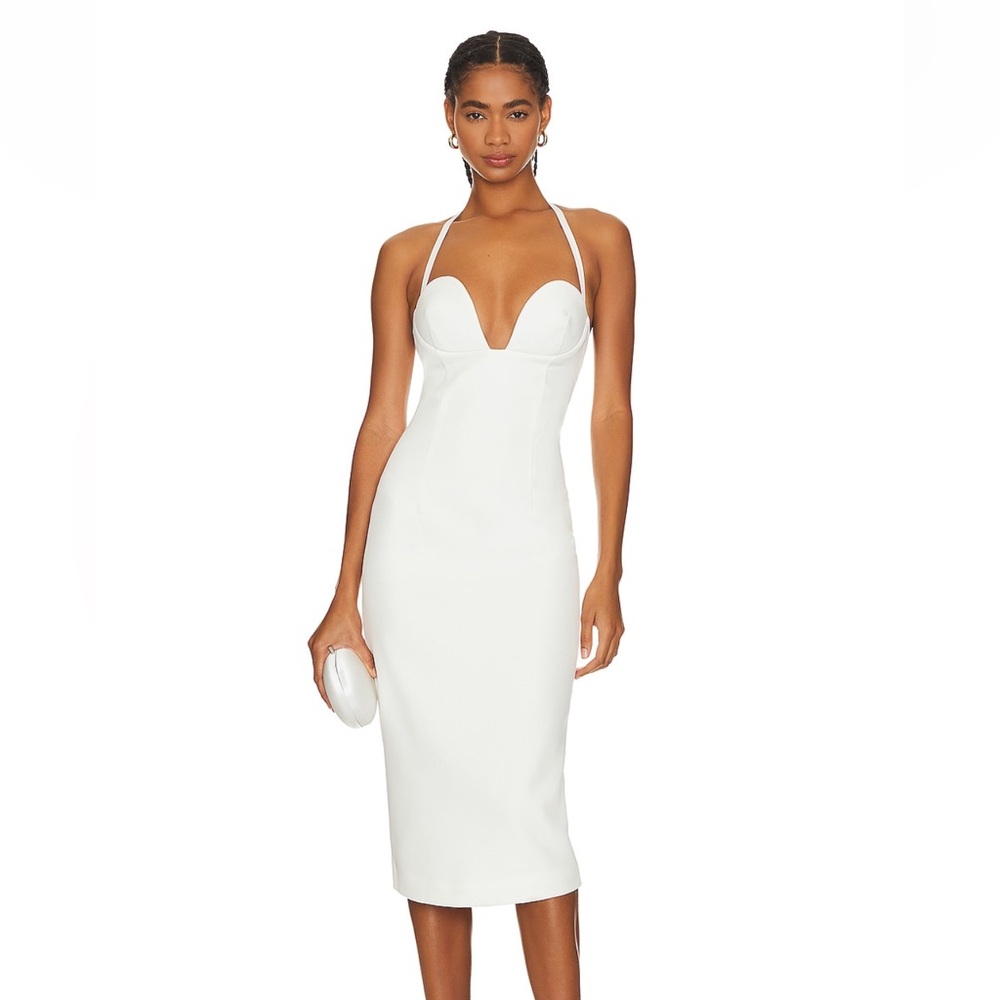 NWT Retrofete White Halter Dress